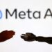 illustration shows meta ai logo