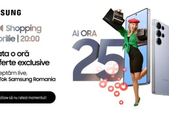 Samsung România lansează pe TikTok o oră de Live Shopping dedicată tehnologiei AI
