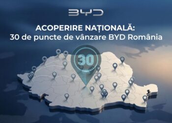 BYD România extinde rețeaua cu 5 noi dealeri și 9 locații noi la nivel național